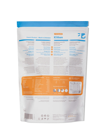 Buddy & Blu Kitten insect protein chicken kibble
